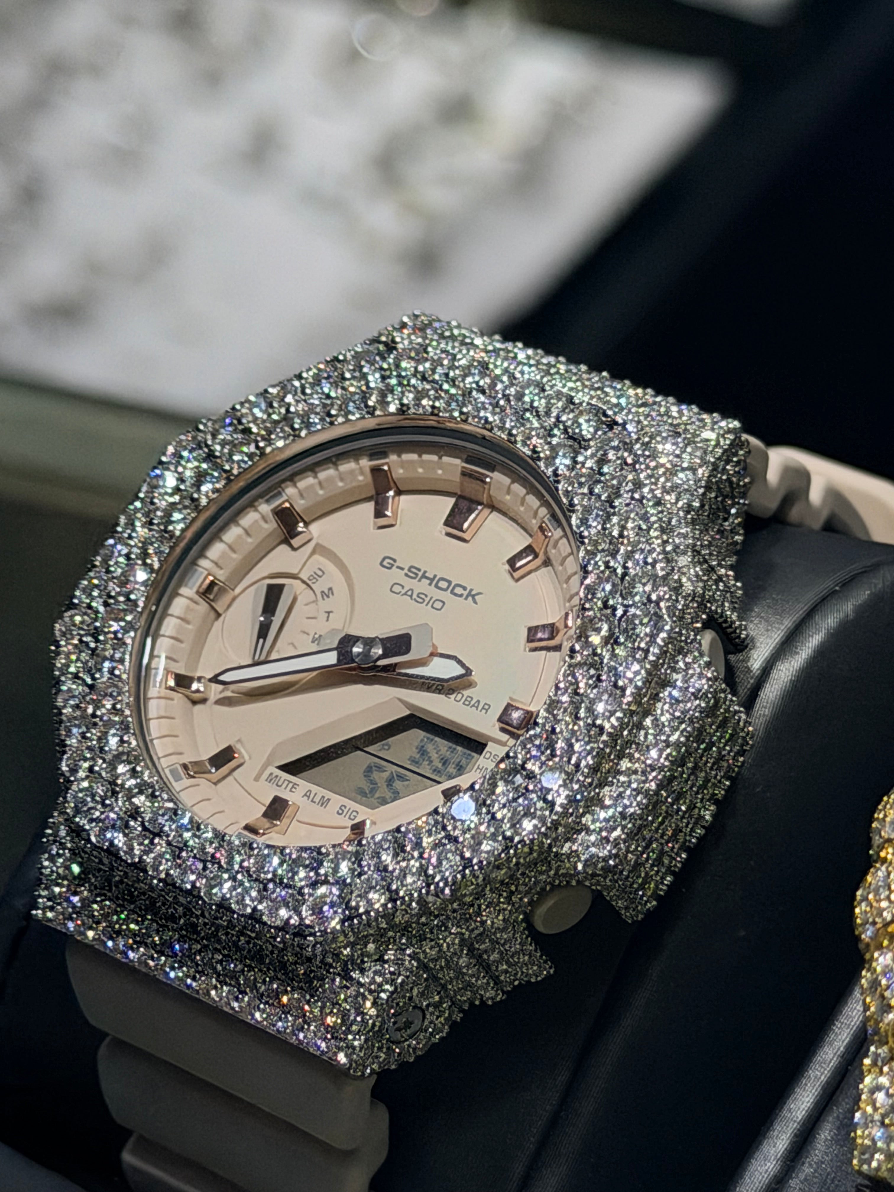 G-Shock Peach Moissanite Case