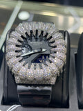 G-Shock Black Dial White Hands Moissanite Claw Case