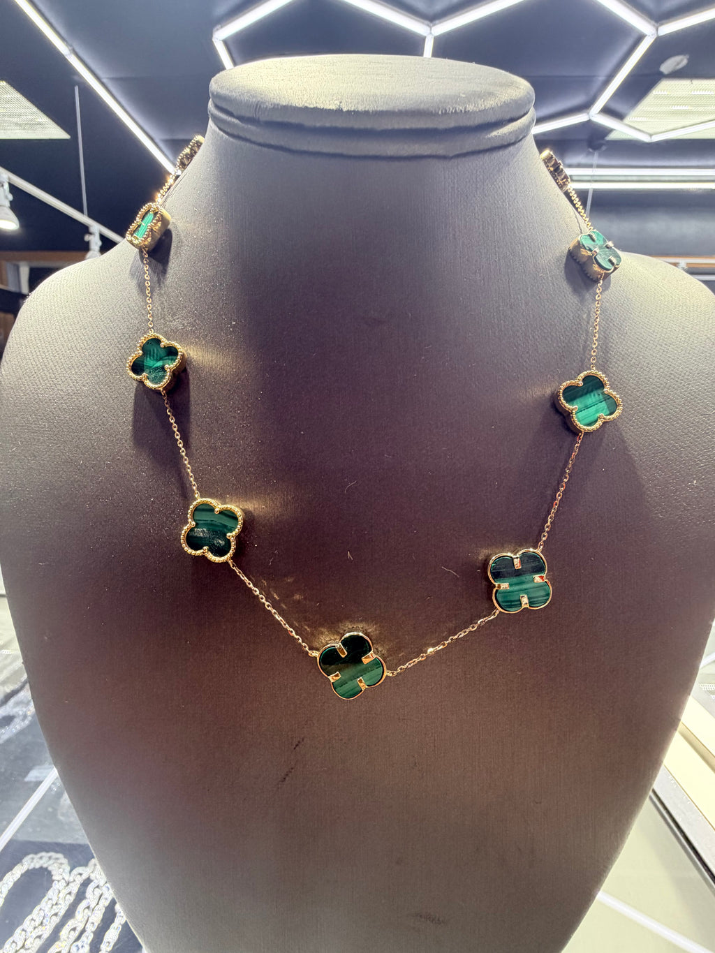 Green Van Cleef 10k Gold Chain