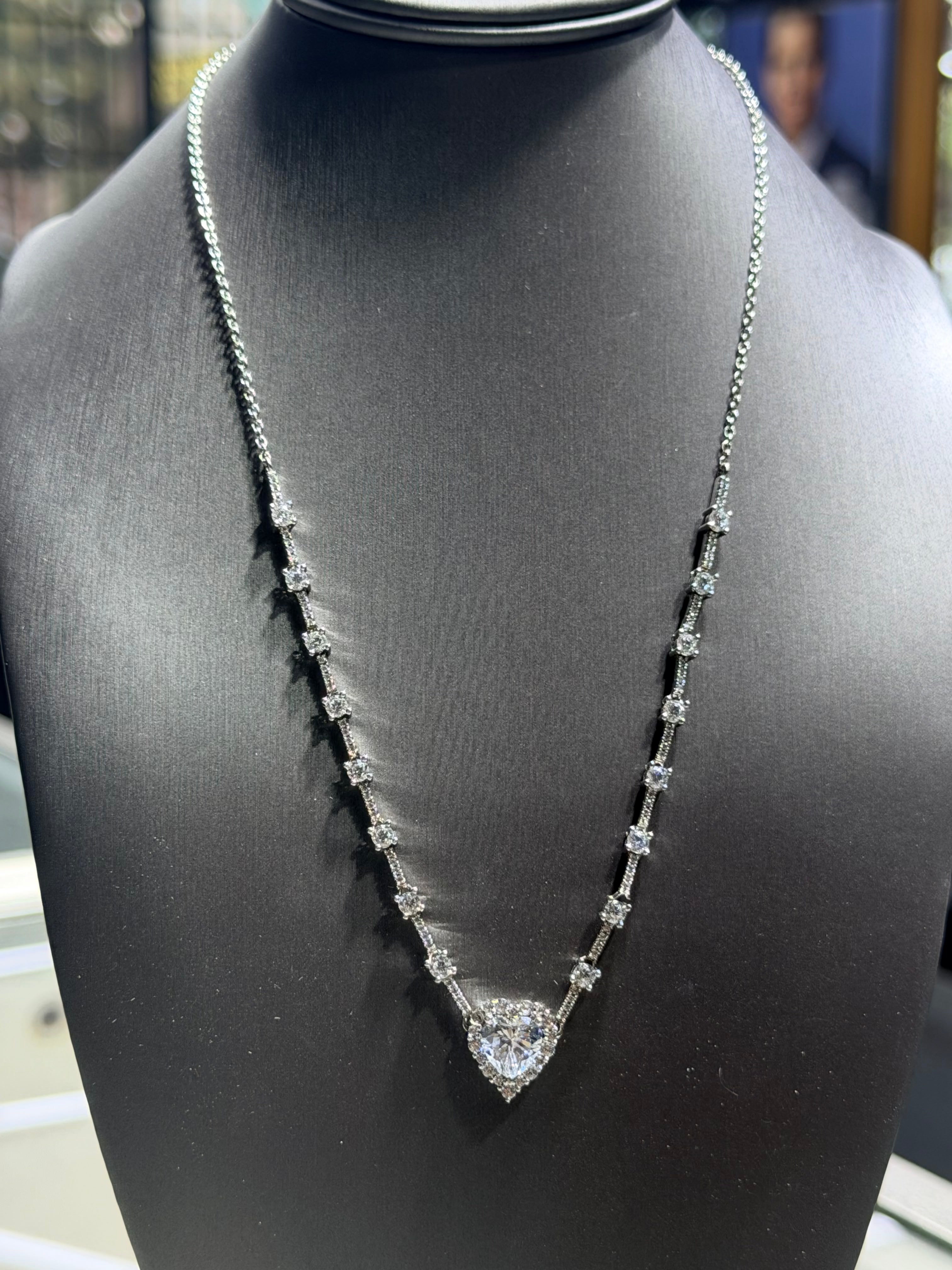 Moissanite Diamond Necklace