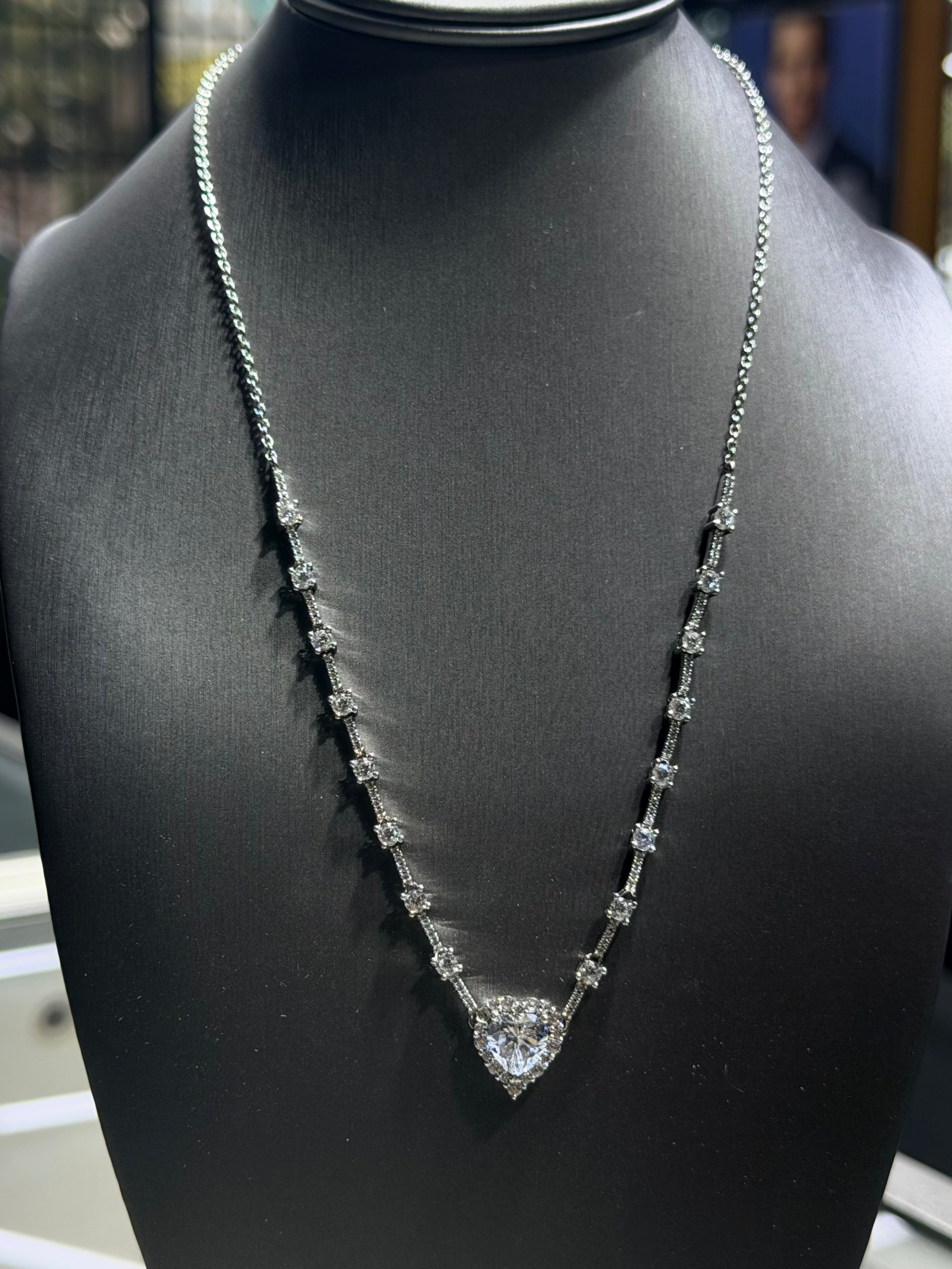 Moissanite Diamond Necklace