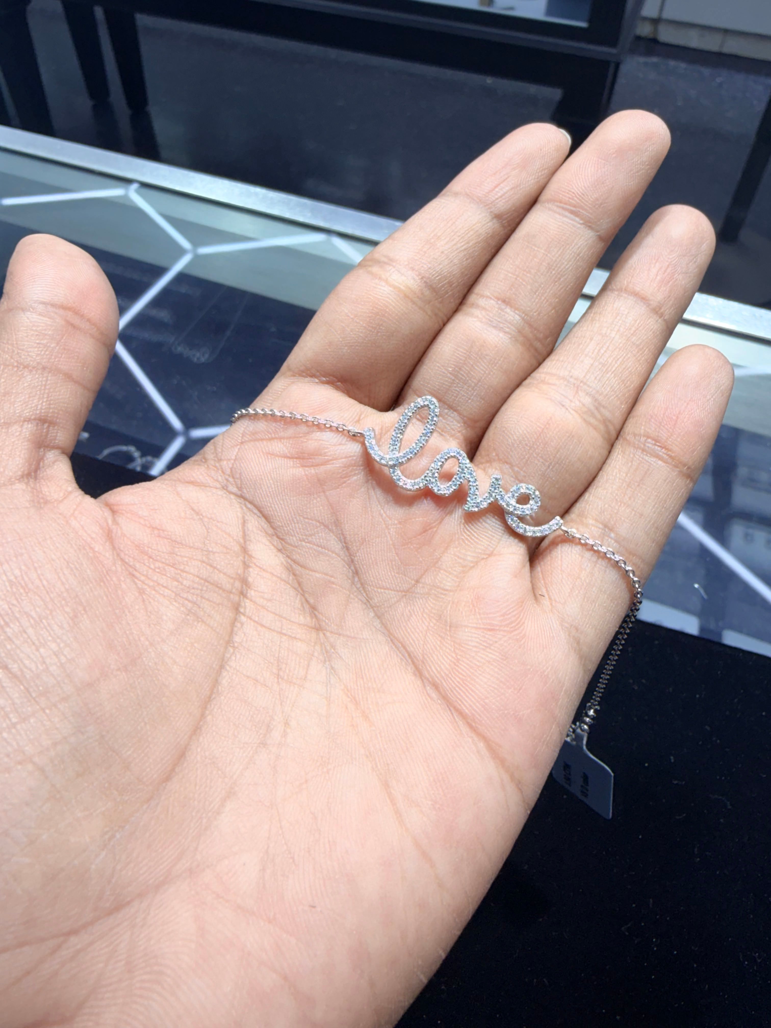 Moissanite " Love " Bracelets