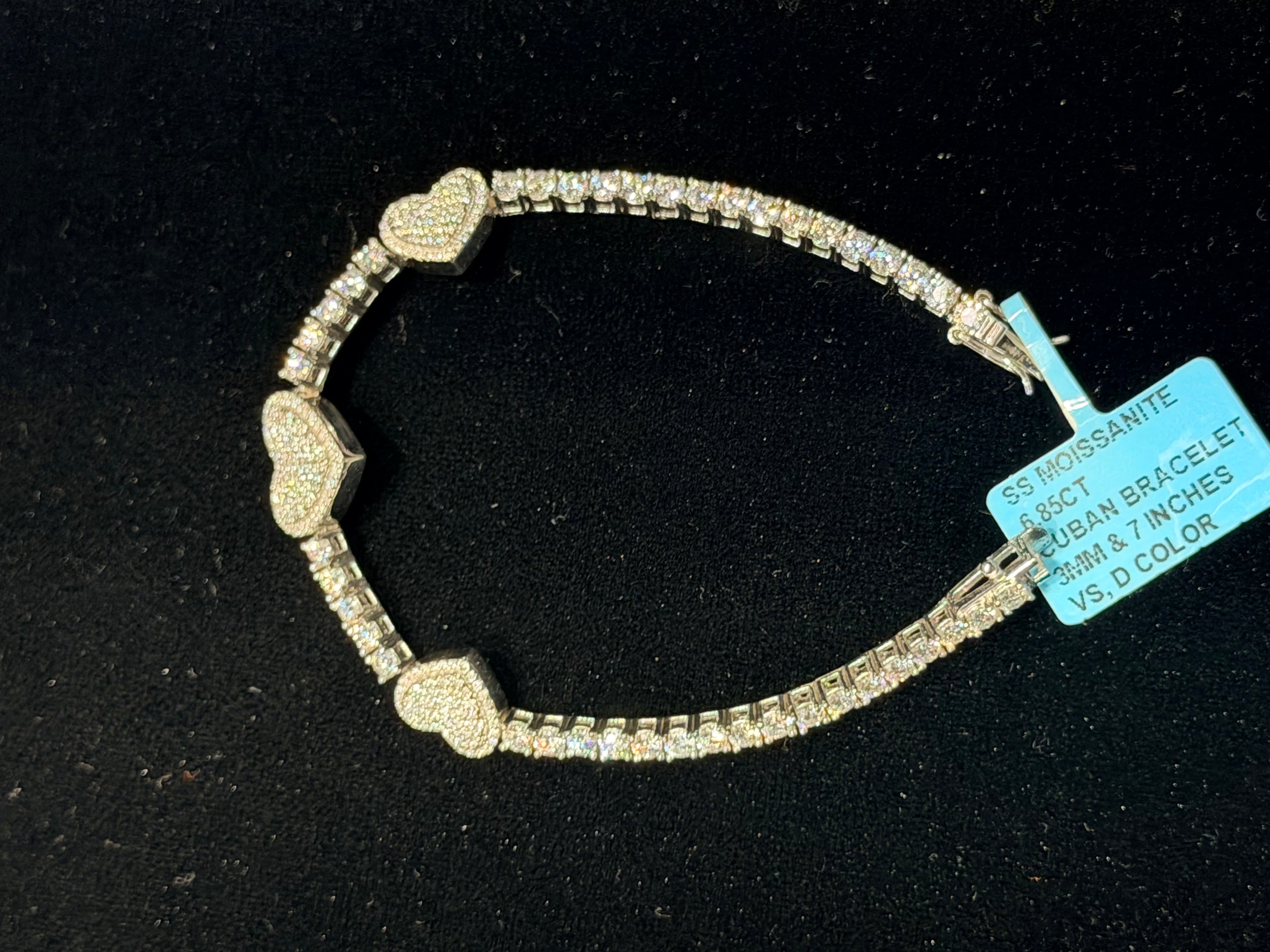 3 Hearts Diamond Bracelets