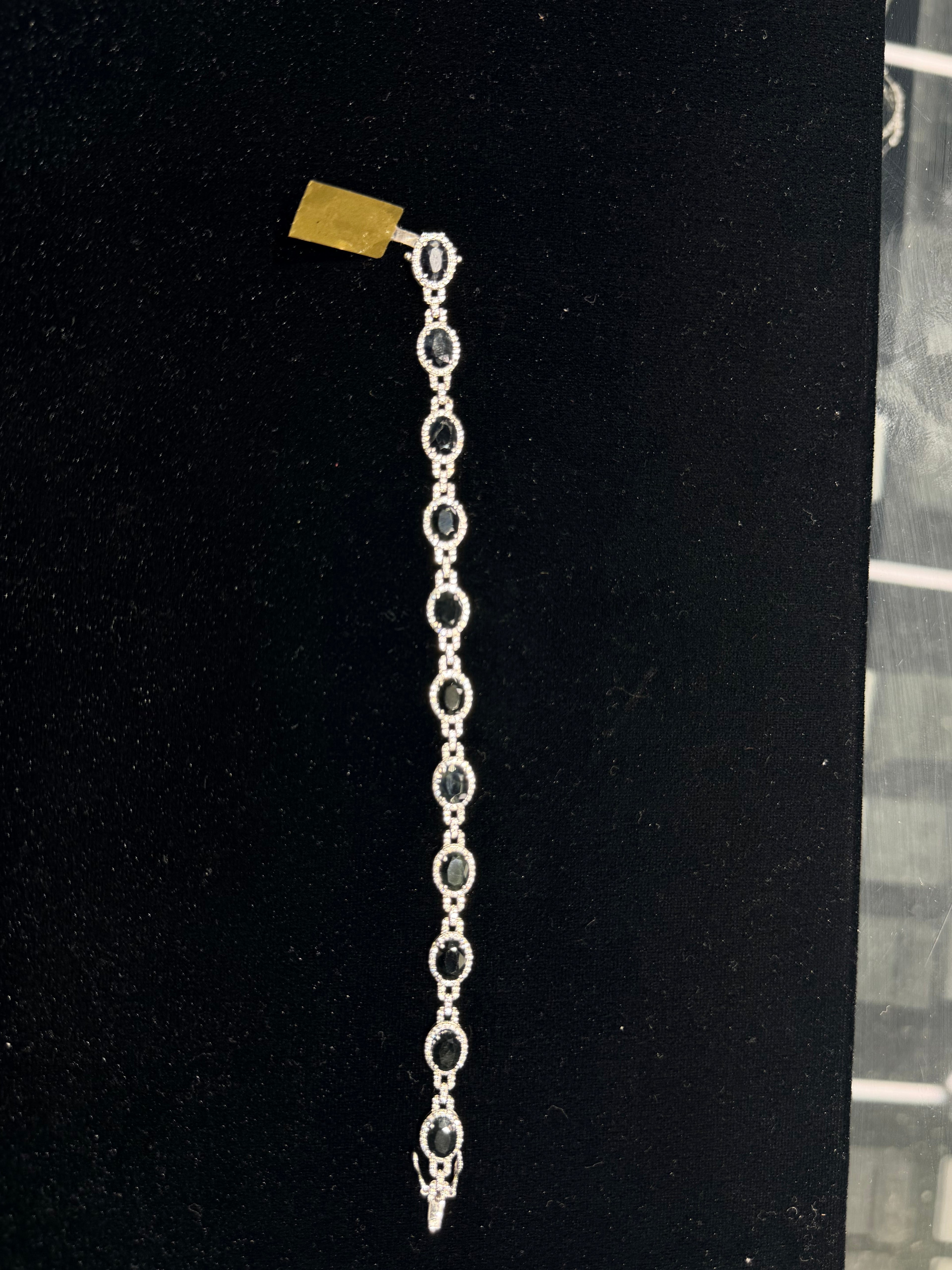 Black Pearl Silver Bracelet