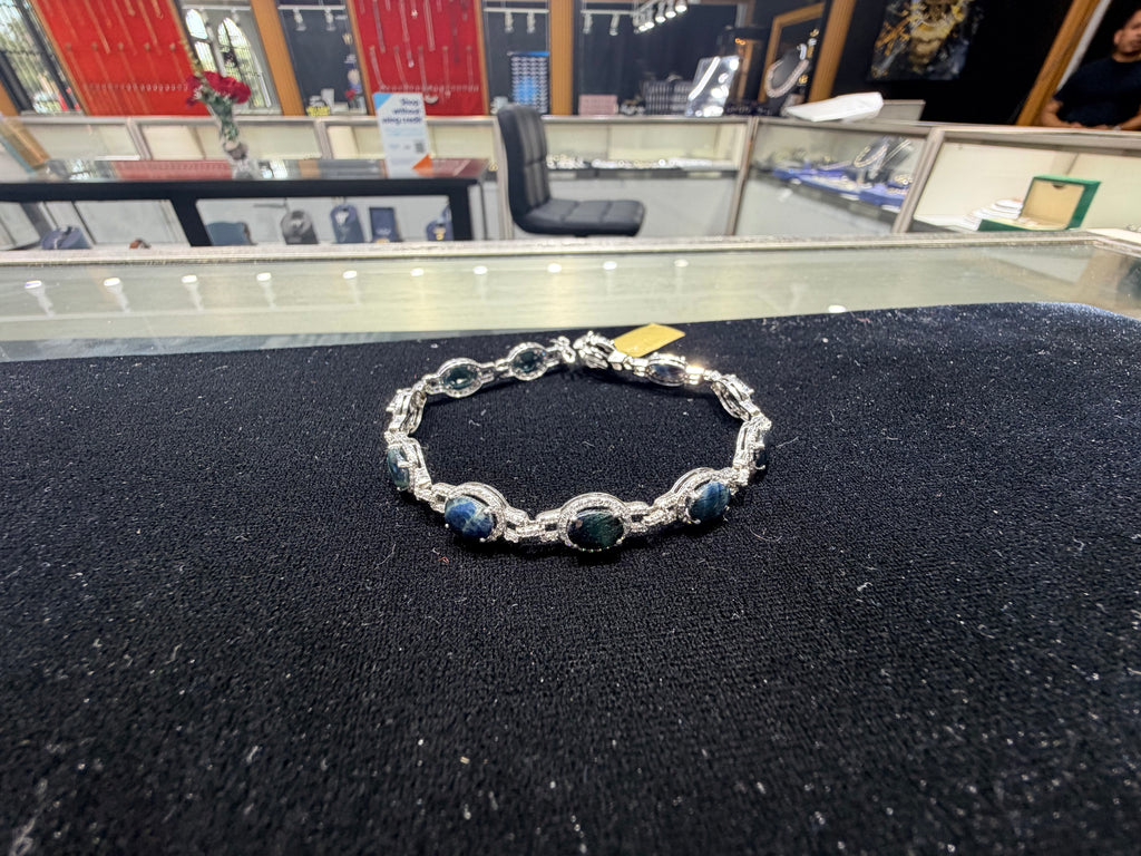 Black Pearl Silver Bracelet