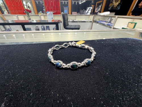Black Pearl Silver Bracelet