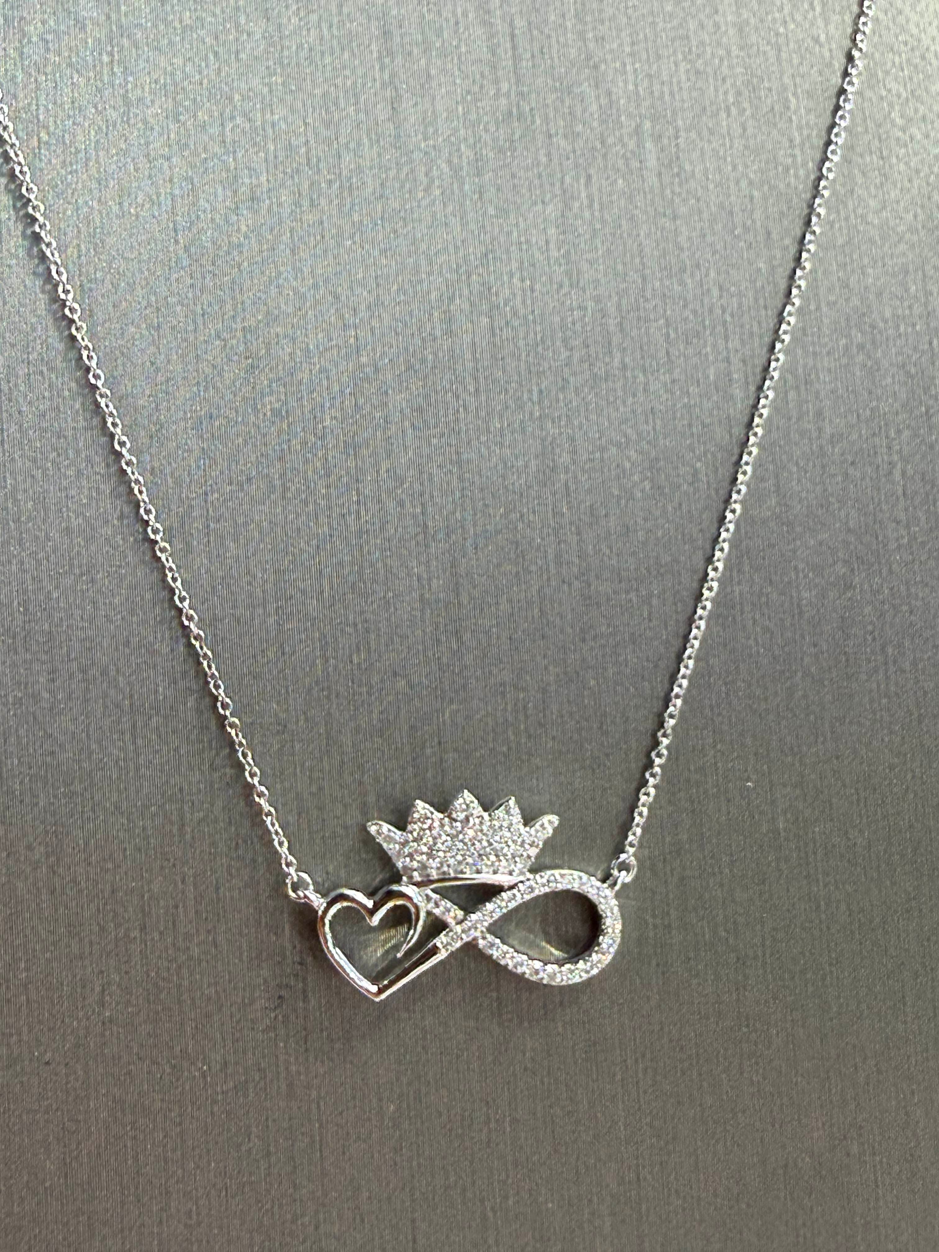 Infinite Crown Diamond Pendant