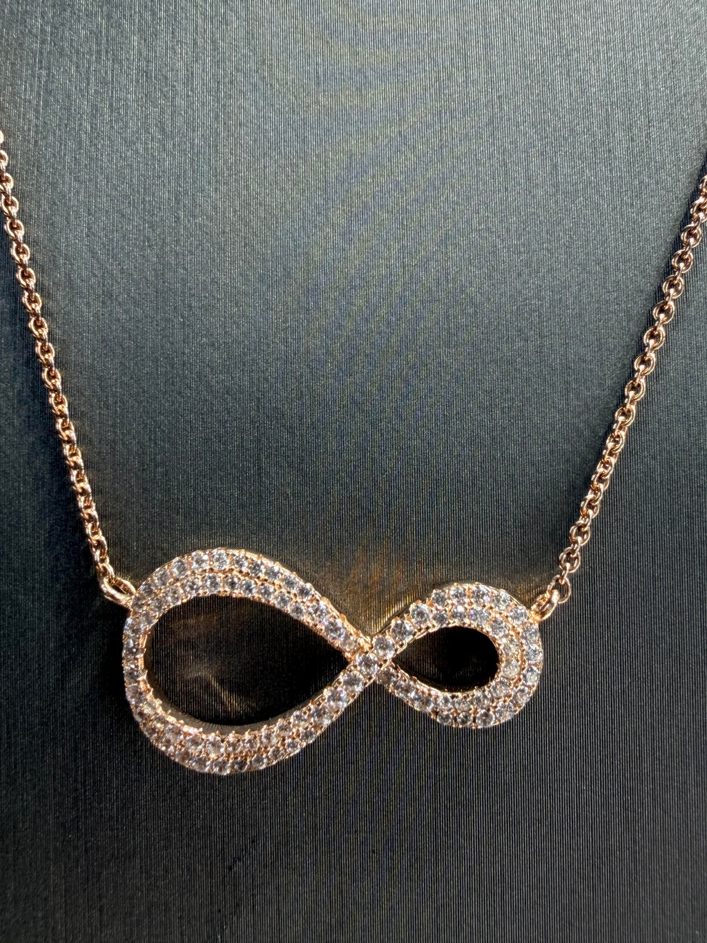 Infinity Rose Gold Silver Pendant