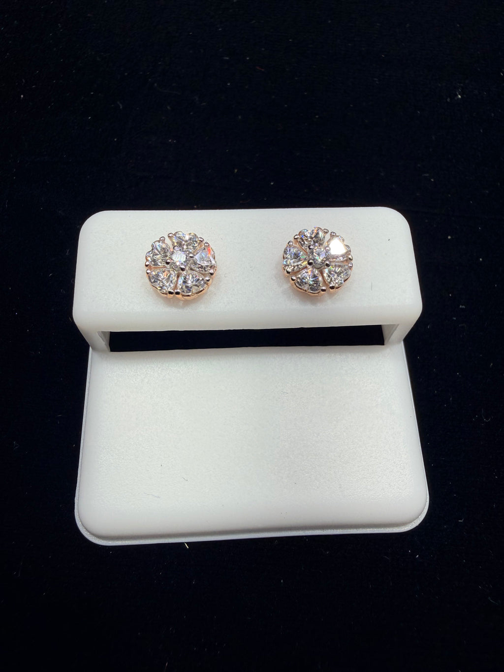 Rose Gold Diamond Earrings