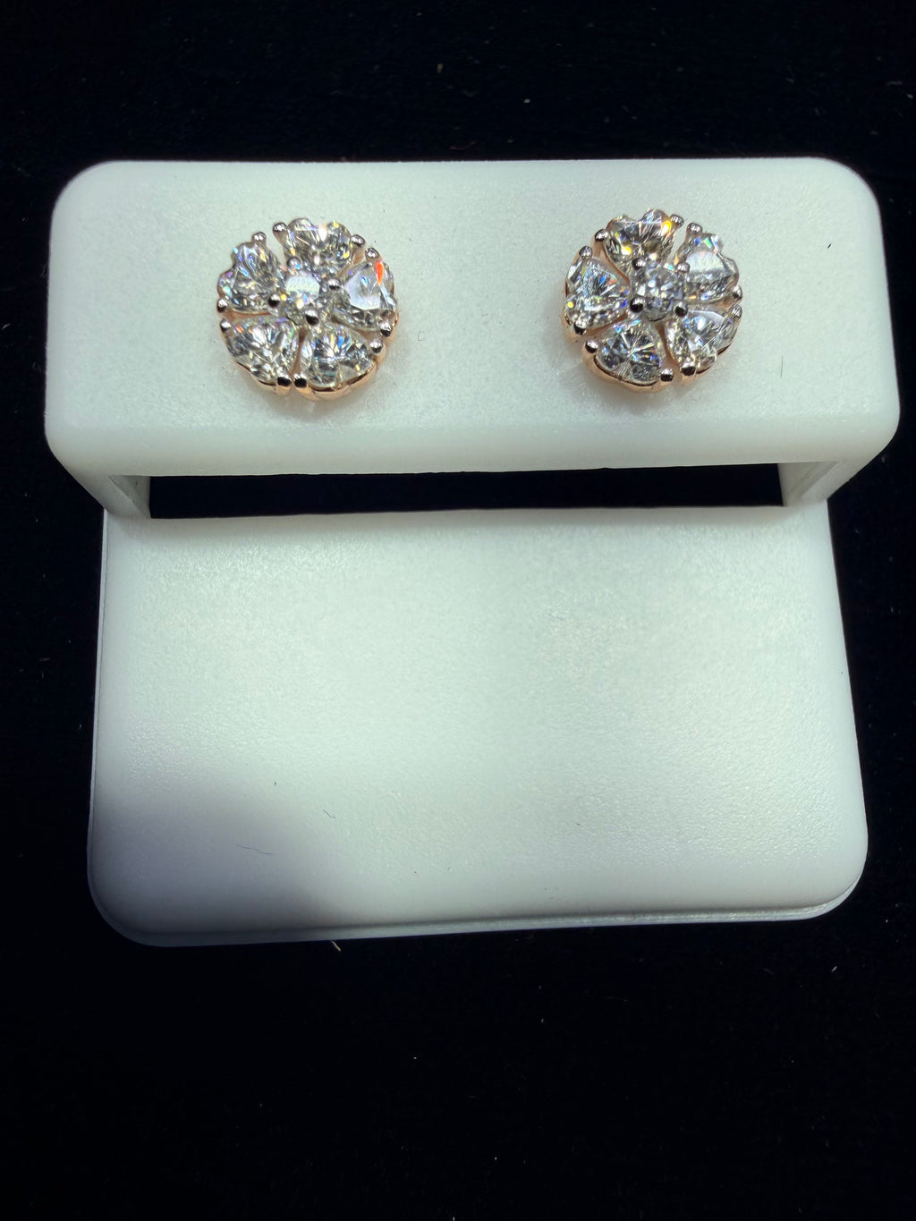 Rose Gold Diamond Earrings