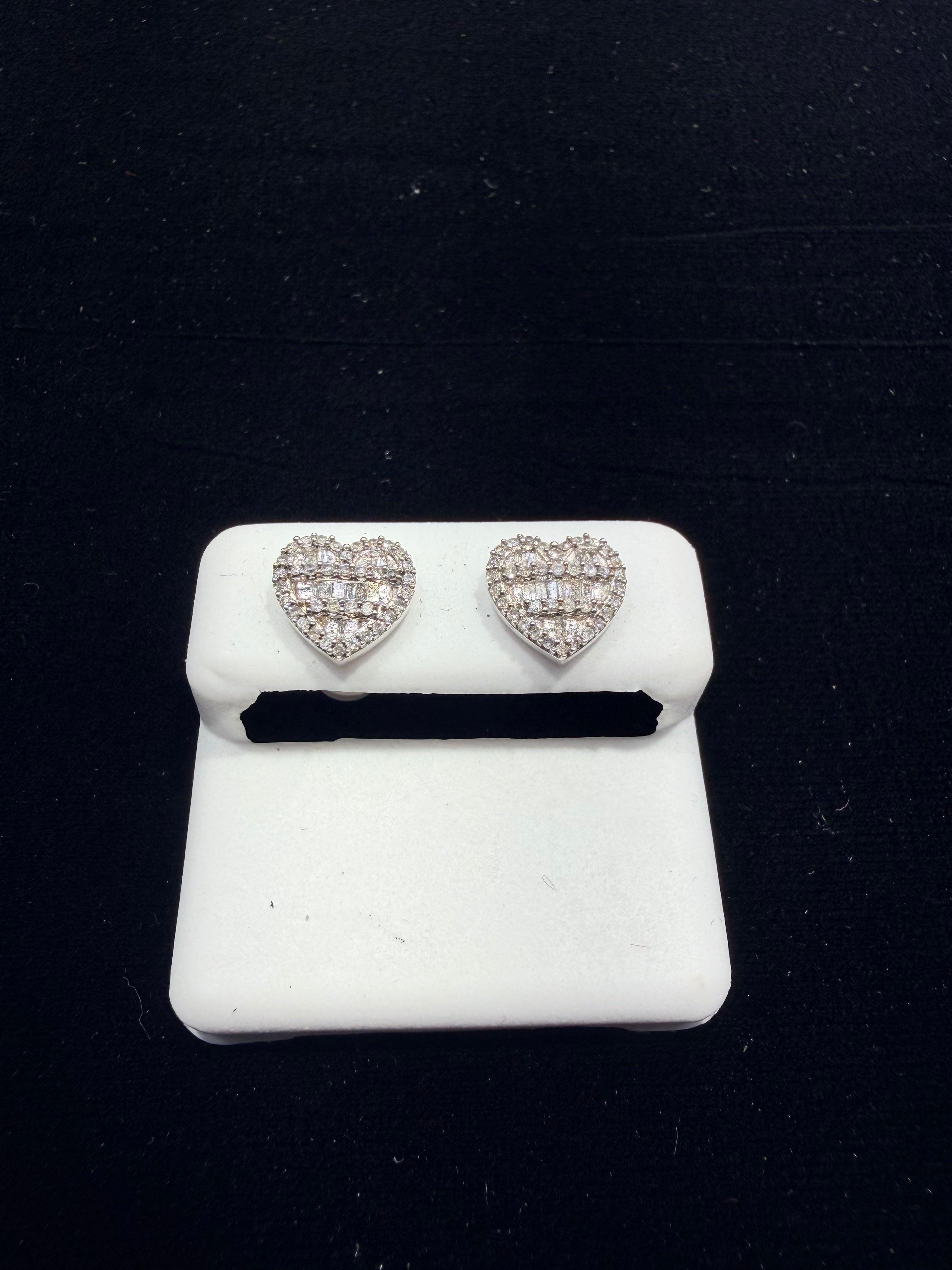 Heart Diamond Earrings