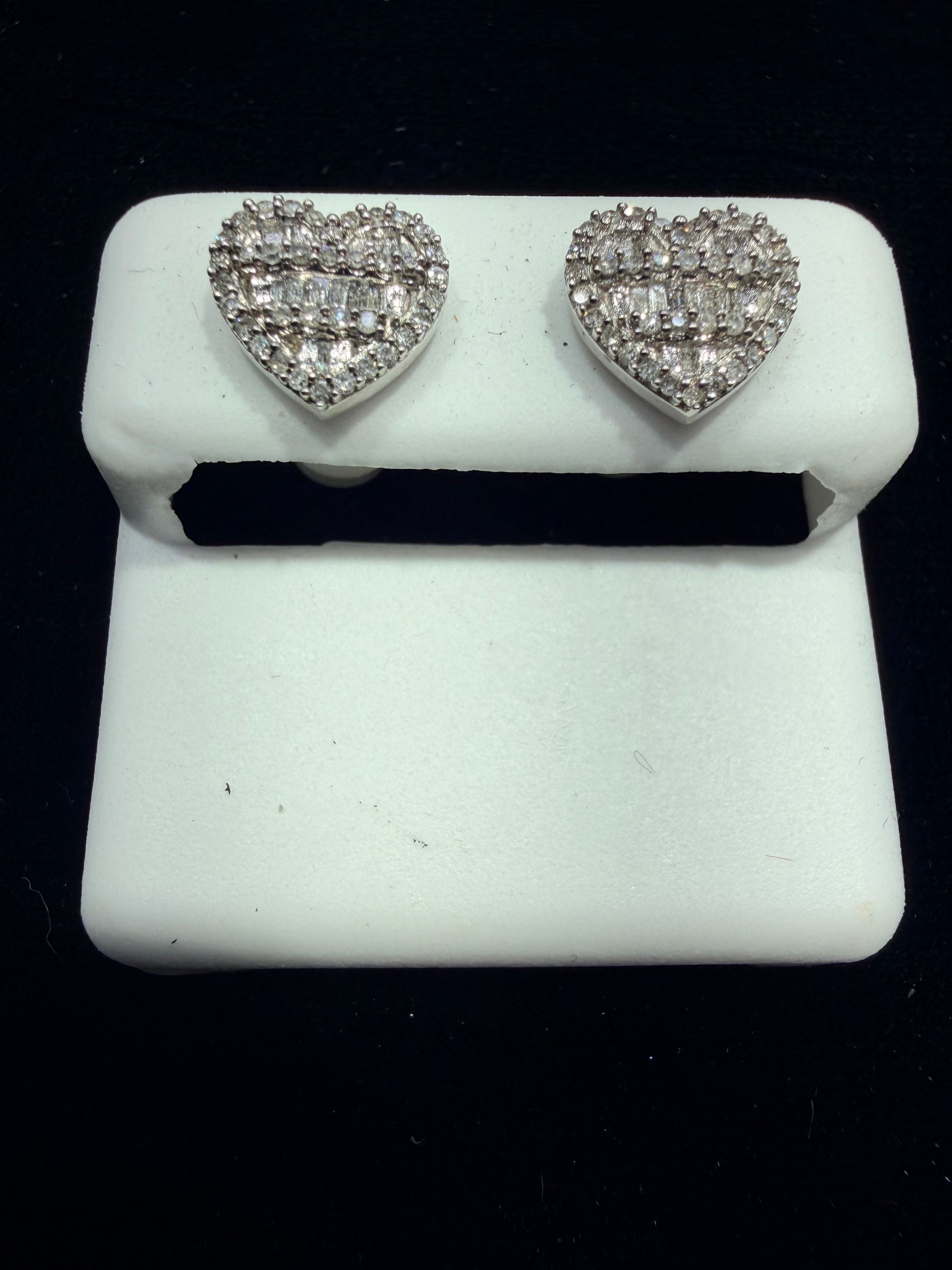 Heart Diamond Earrings