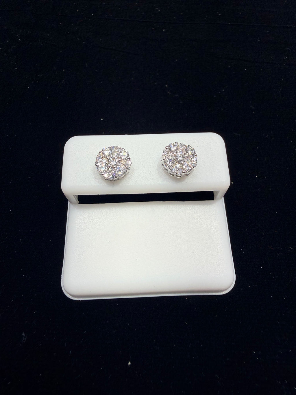 White Diamond Earrings