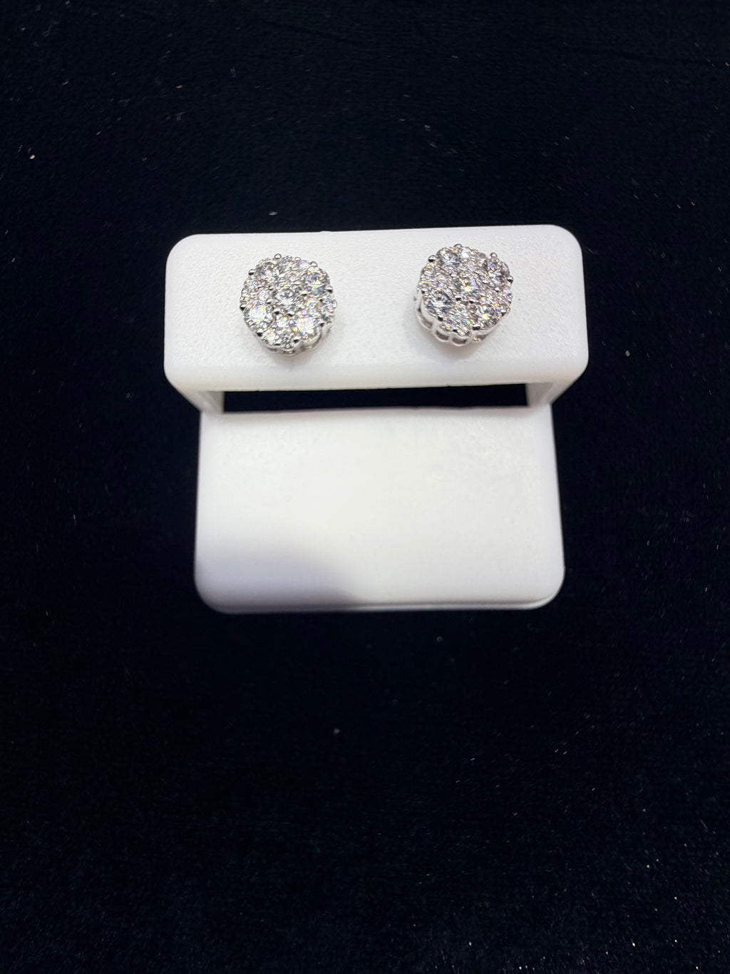 White Diamond Earrings
