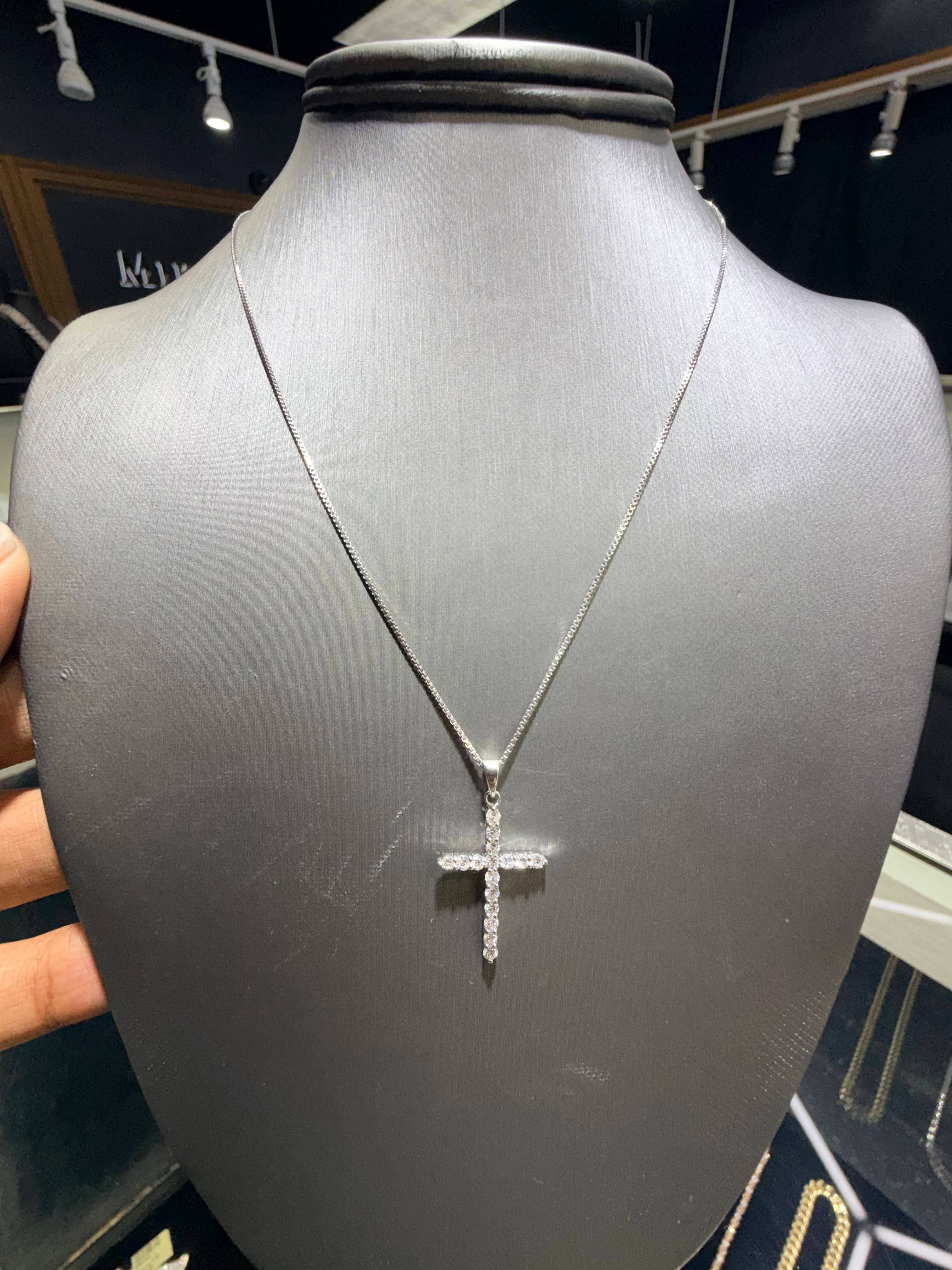 Gold and Diamonds Elegant Cross