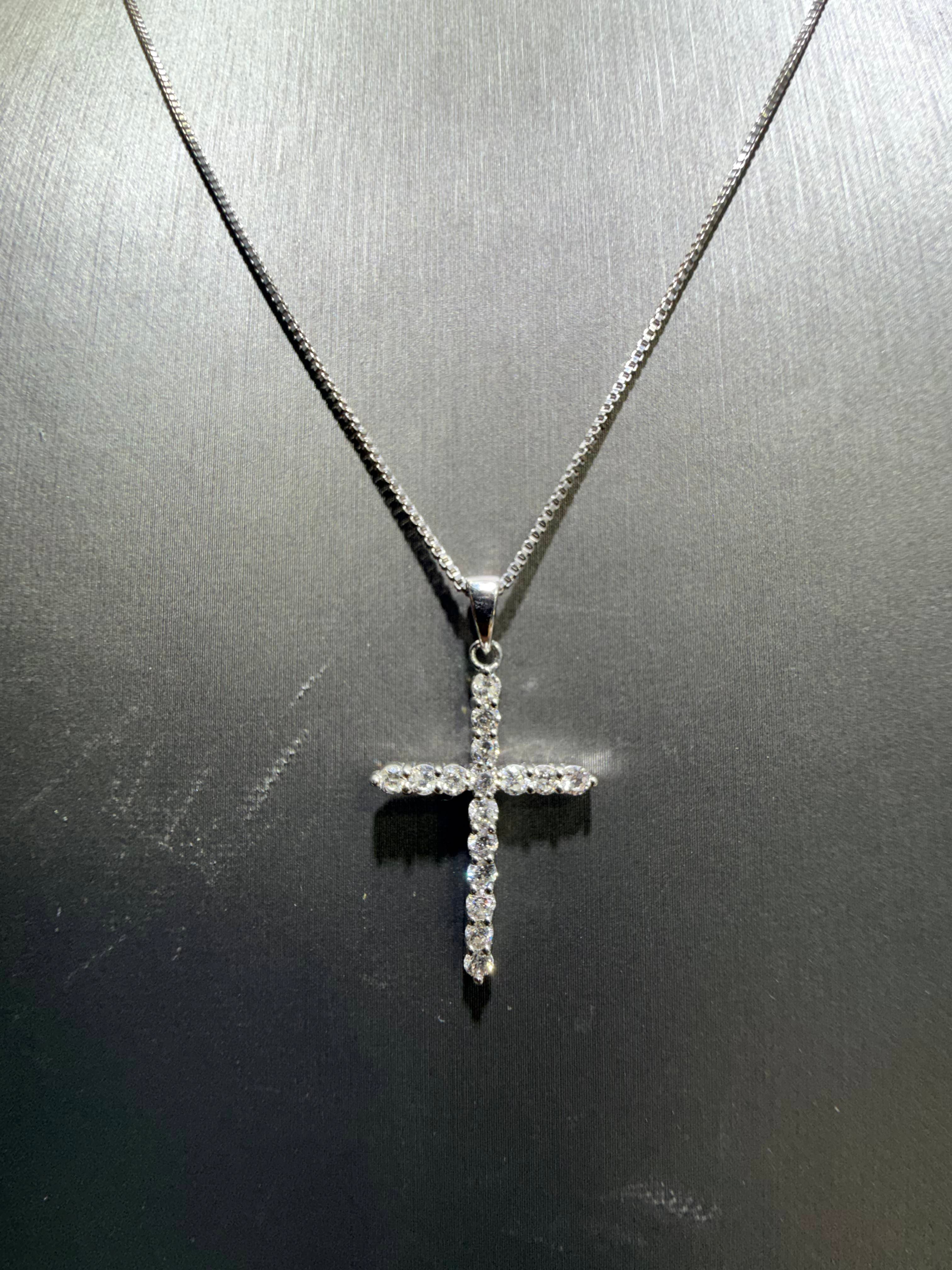 Gold and Diamonds Elegant Cross