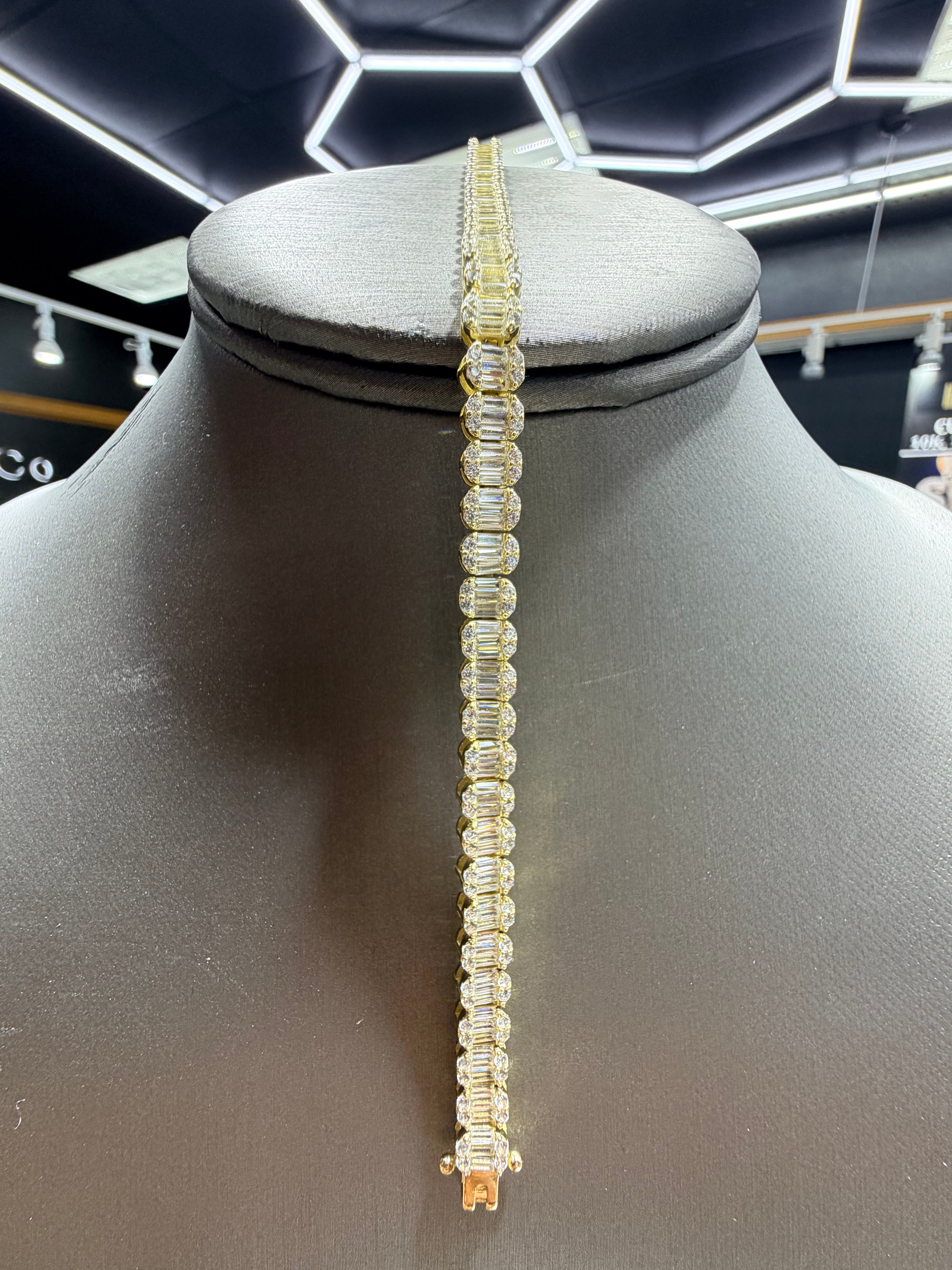 Emerald Shape Tennis Bracelet