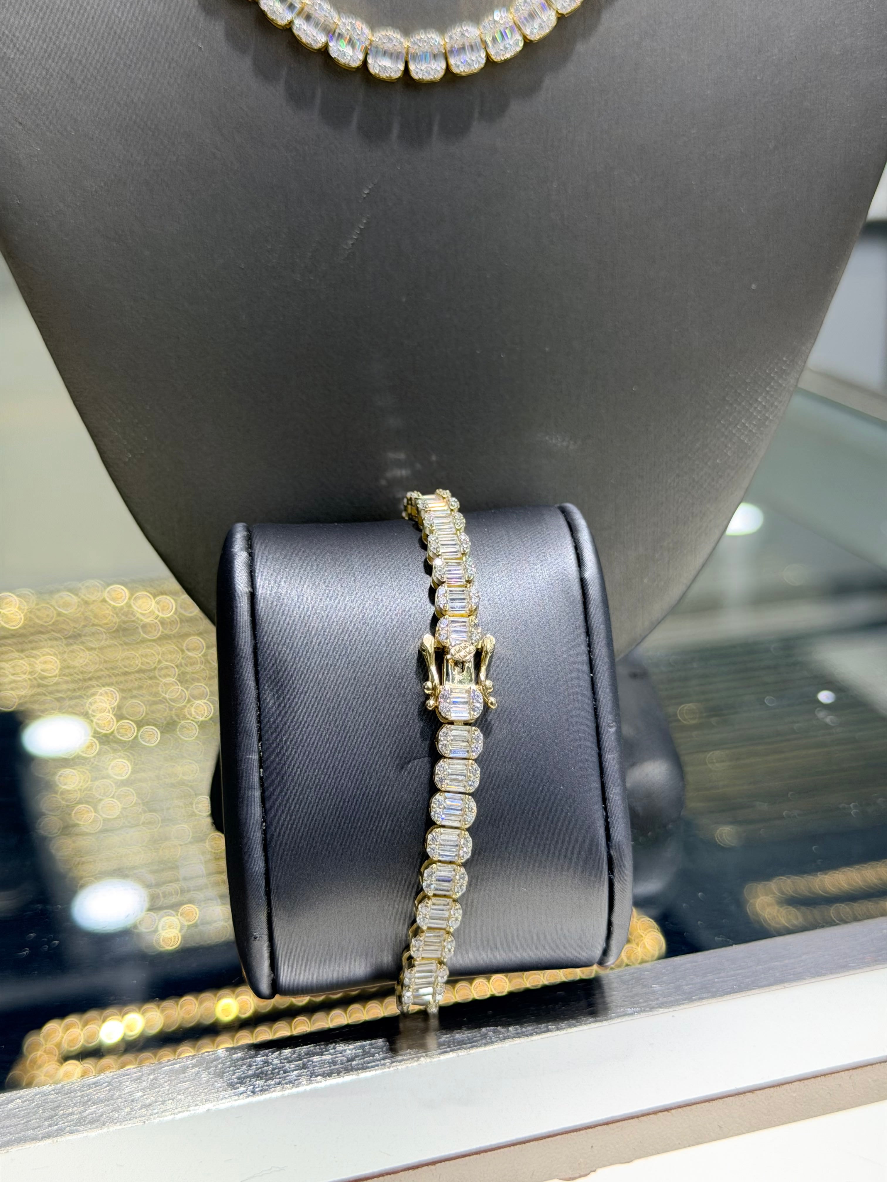 Emerald Shape Tennis Bracelet