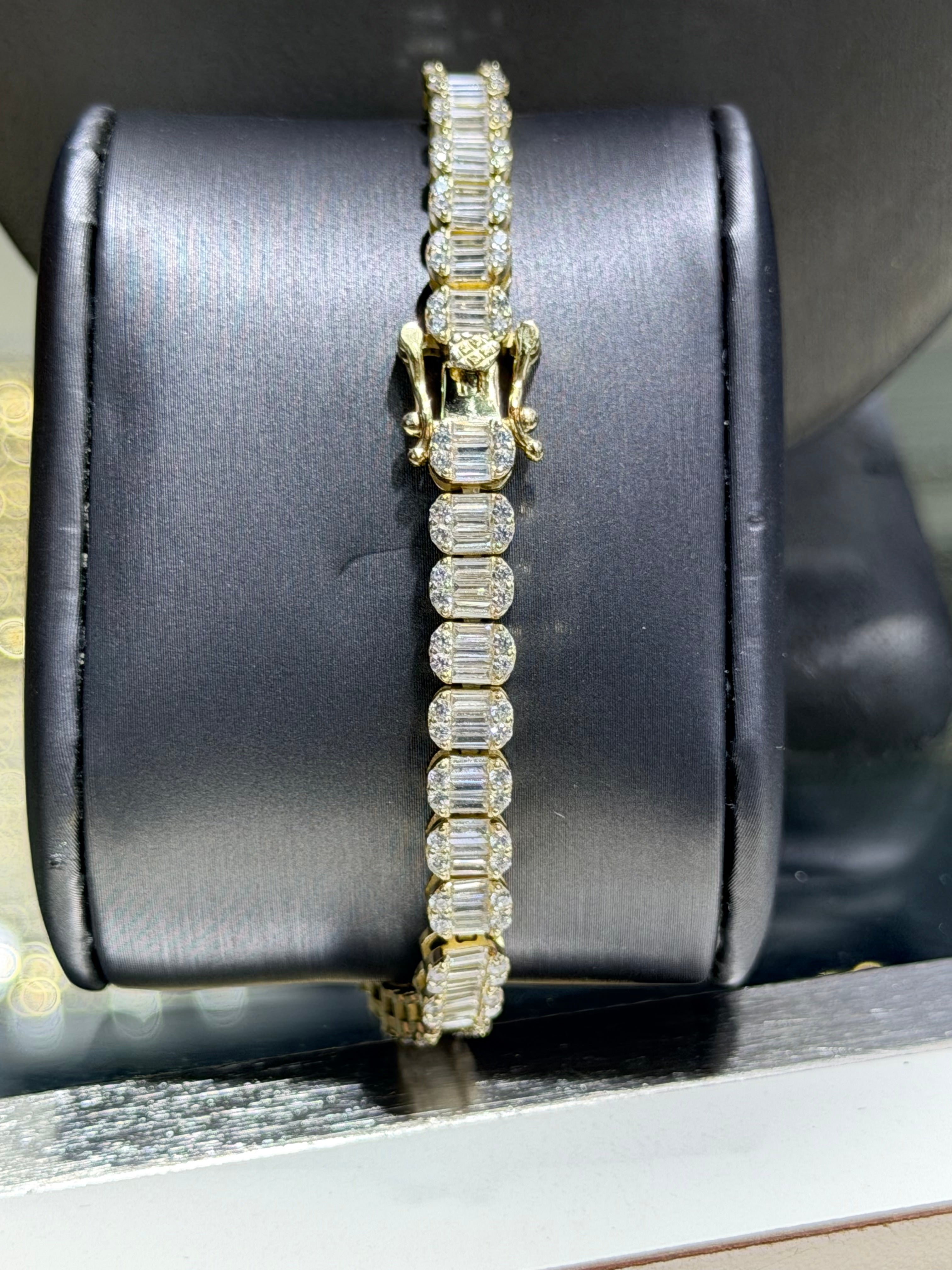 Emerald Shape Tennis Bracelet