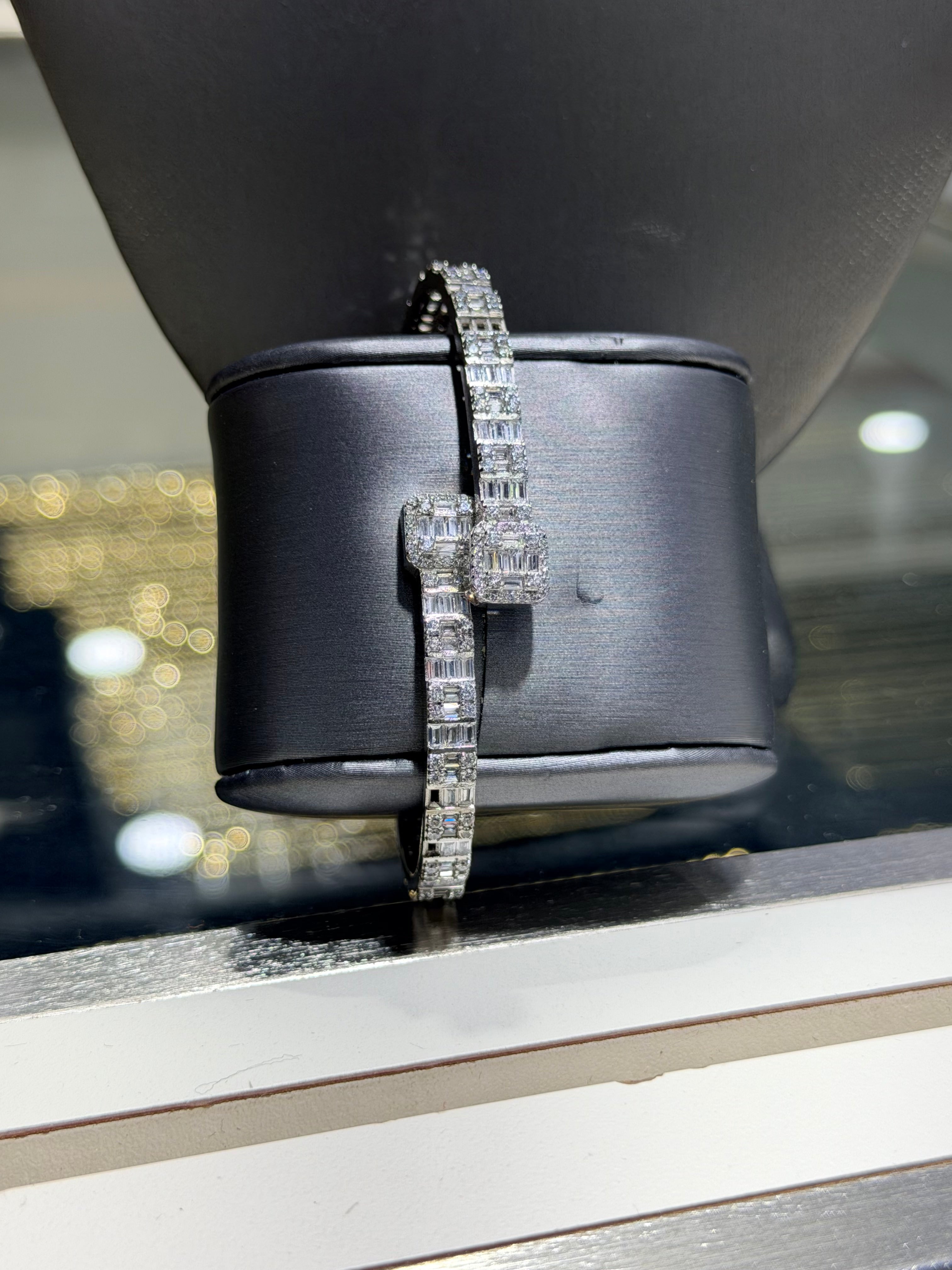 Emerald Cut Cuff Bracelet