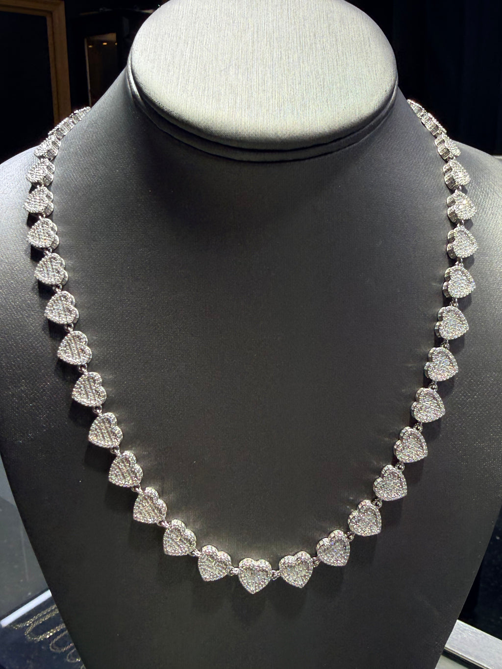 Lab Diamond Heart Chain
