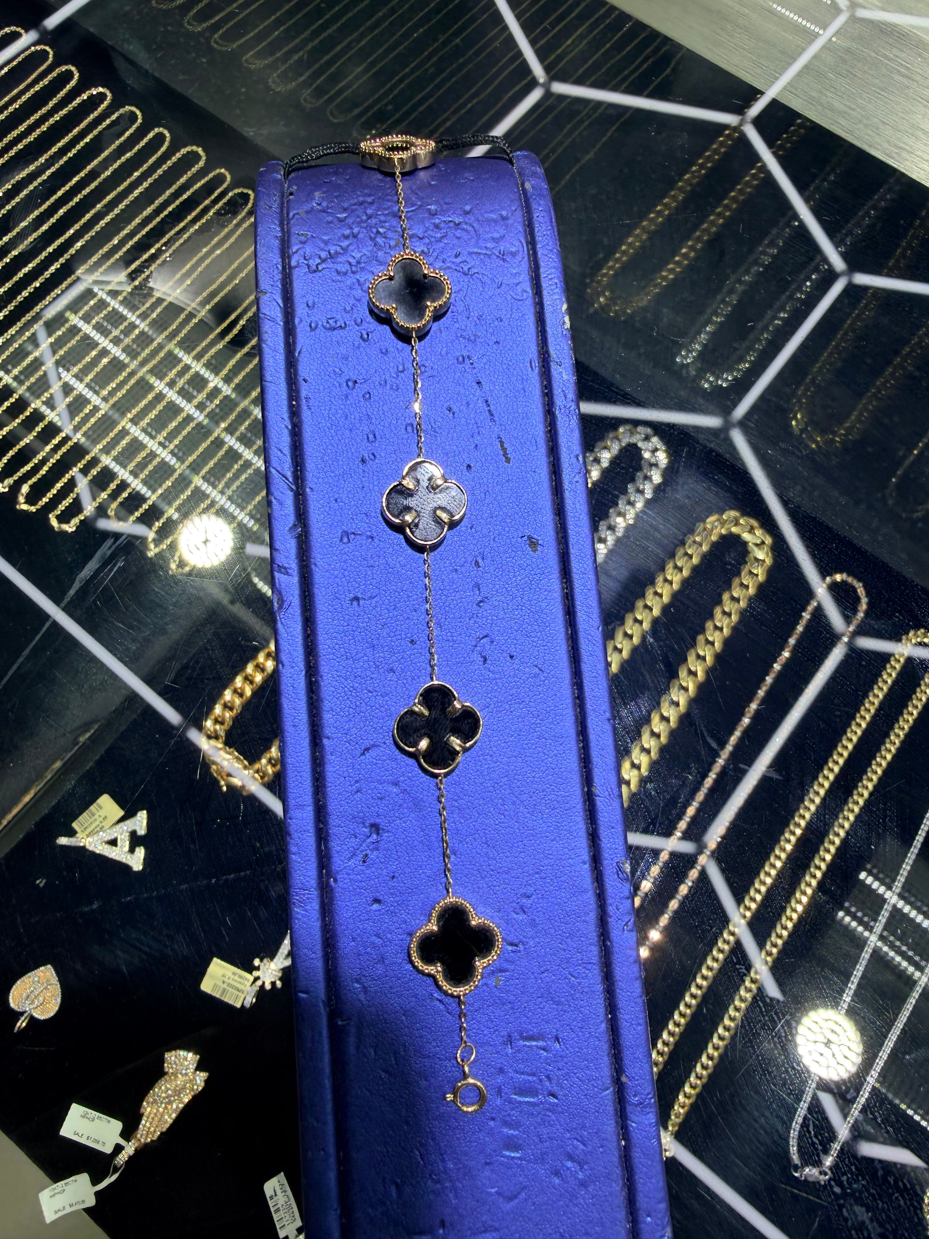 10K Gold Black Van Cleef Bracelets