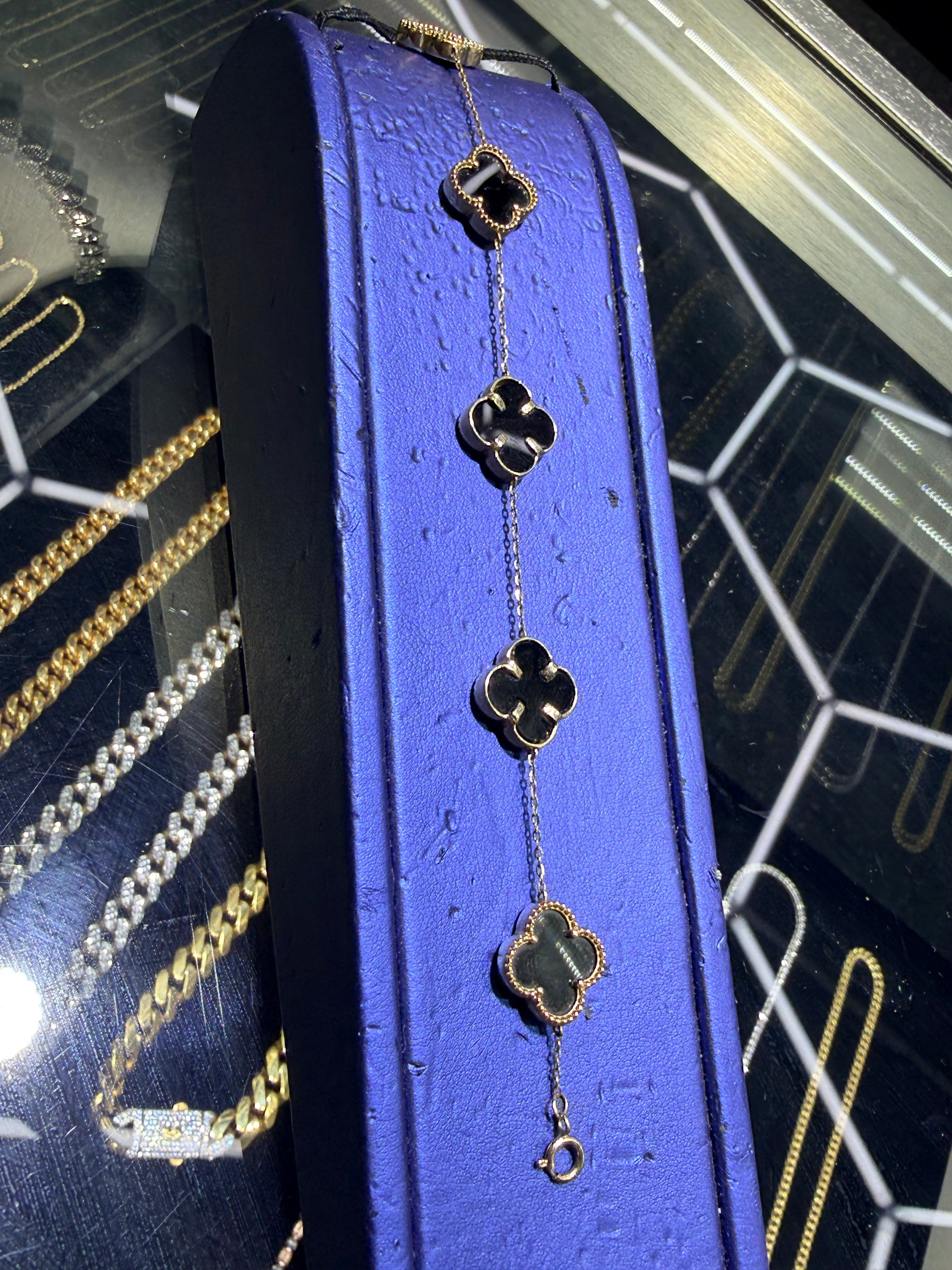 10K Gold Black Van Cleef Bracelets