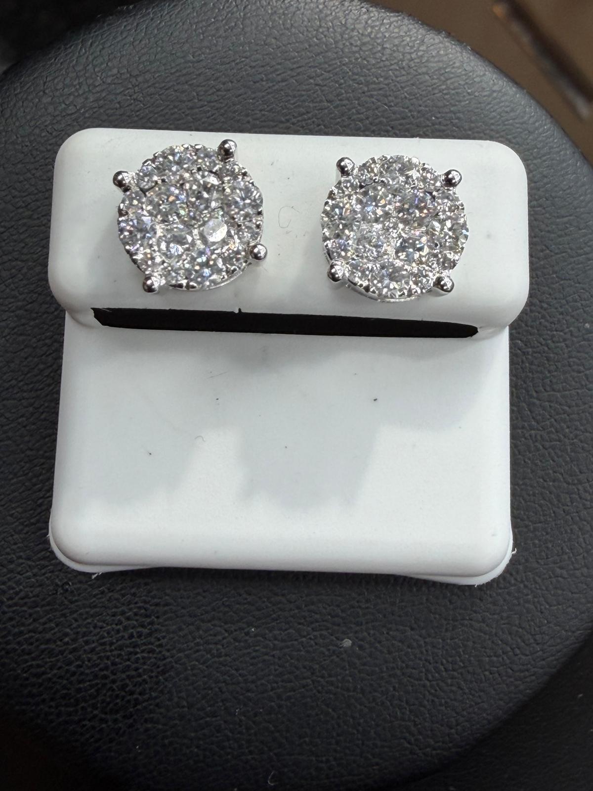 White Gold Diamond Earrings